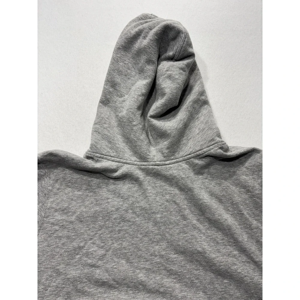 The North Face Hoodie Mens XL Gray Fleece Pullover Logo Kangaroo Pocket Outdoor